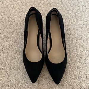 H&M Suede Black Heels